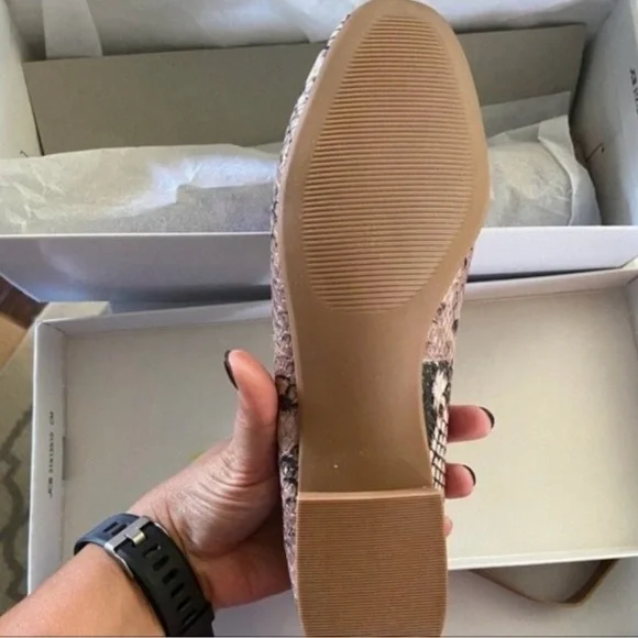 Steve Madden Danni Snake Print Ballerina Flat NEW - Picture 4 of 5